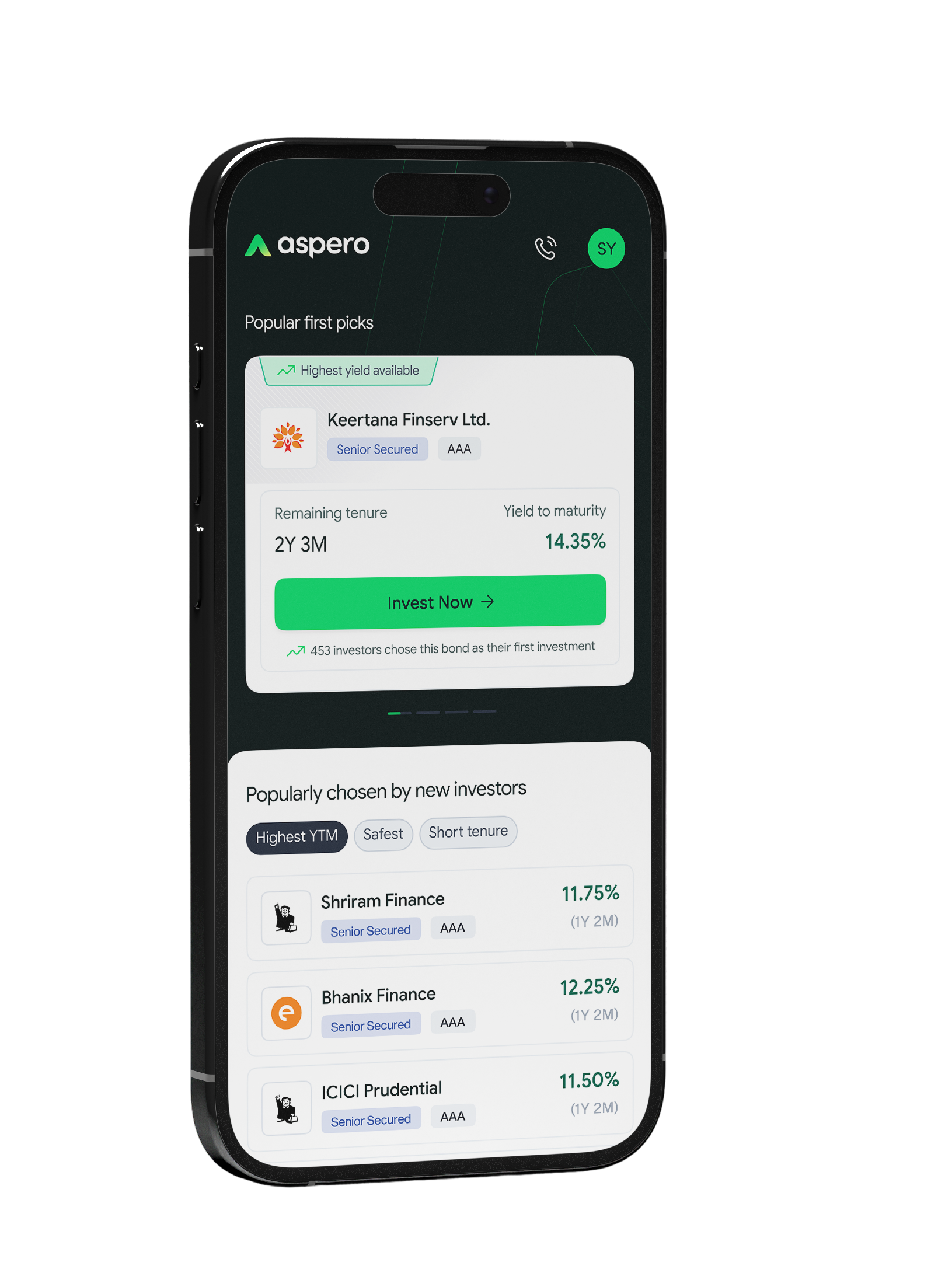 Aspero app on mobile